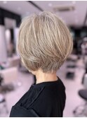 白髪が多い方向け 脱白髪染めハイライト×白髪ぼかしリタッチ