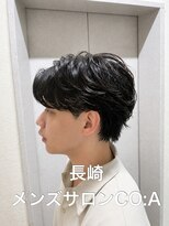 コア(CO:A) フェザーパーマ センターパート韓国ニュアンスパーマメンズ長崎