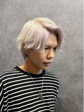 ノイ 水戸店(NEU) 51. ダウンバング/メンズ/ブリーチ/ダブルカラー