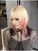 ハッシュカット×似合わせデザイン【ケアブリーチ/町田駅】