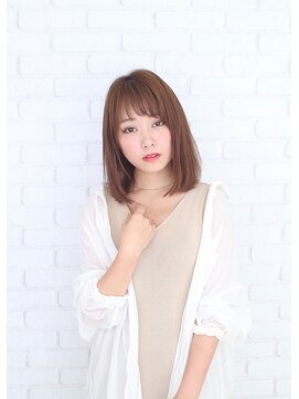 グー チョキ パァマ カッコ可愛い大人なミディボブスタイル♪