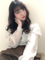 グレージュ/デジタルパーマ/ゆるふわ/小顔/シースルー/高柳