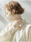 ハニーグレージュくせ毛風パーマフレンチボブ[恵比寿/渋谷]