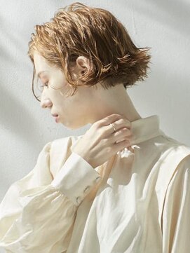 パム 恵比寿(PAM.) ハニーグレージュくせ毛風パーマフレンチボブ[恵比寿/渋谷]