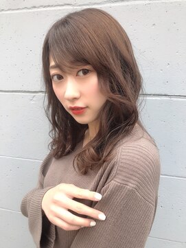 アローラ 三軒茶屋(Allora) ココアブラウン大人可愛いデジタルパーマ