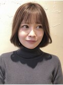 韓国風/小顔ボブ/ストレート/タンバルモリ