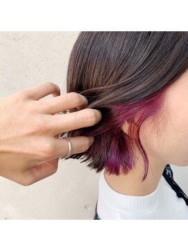 ヴィーヴォ 天六店(VIVO) 【VIVO】池田晃久 ボブ インナーカラー ピンクバイオレット