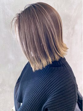 アイティーバイアルバム 松戸店(IT by ALBUM) バレイヤージュボブ_チョコレートプリカール_ba321771