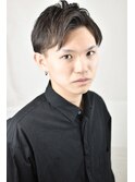 2ブロアップバング七三ビジネススタイルトランクスヘア