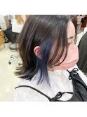 外ハネロブ×インナーブルーラベンダー