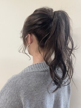 アングゥギャラリー(ungu GALLERY) ポニテ/グレージュ/抜け感/顔周りレイヤー