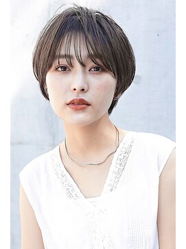 ラミ(L'ami) 似合わせシースルバング☆ショートhair☆マロンベージュ