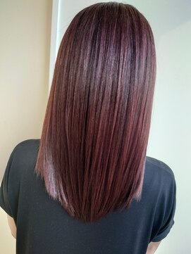 レオ 幸手(Leo) 20代30代40代ピンクアッシュ髪質改善カラー艶感ストレート