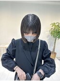 ぱつっとボブ