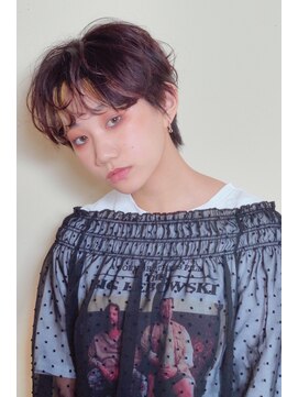 クシュ 所沢東口店(kusyu...) シルキーベージュ/斜めバング/グレージュカラー/デザインカラー