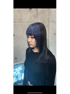 インク 渋谷(INK.) ツートン　ブルー×ブラック