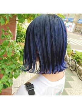 ボアップ(boappu) #ケアブリーチ#ブルーカラー#髪質改善