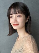 ガーデンヨコハマ(GARDEN YOKOHAMA)&nbsp;切りっぱなしボブタッセルボブ暗髪大人ボブワンカール外ハネ