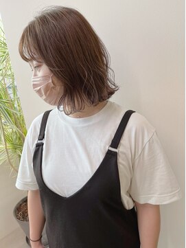 フィーカ(fika) 外ハネボブ×ラベンダーグレージュ