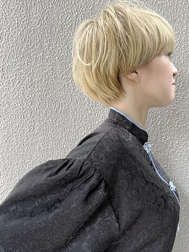 モリオ(morio) 【morio】浦和　ハイトーン　マッシュ　金髪　ショート♪