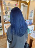 ブリーチ1回イルミナカラーネイビー