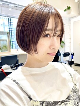 ソト 銀座(soto.) ハイライトカラー/くびれヘア/レイヤーパーマ/ミニボブ[銀座]