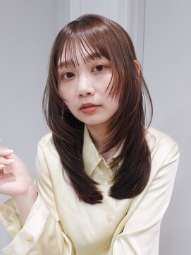 アルバム 池袋(ALBUM) ロング顔周りレイヤー前髪カット美髪_ba553133