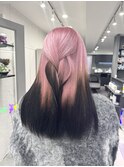 ピンク×ブラック