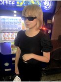 ボブカット×ブロンド