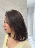 韓国風内巻きボブスタイル