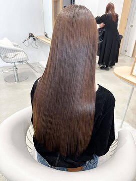 ノエシキカ(noe sikika) くびれヘア/アプリコットオレンジ/ハイライトカラー/栄e21