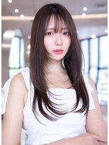 ケアリー 千葉ニュータウン中央(Carelly)&nbsp;デザインカラー/レイヤーカット/ウェットヘア/オリーブベージュ