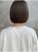 コンパクトボブ×アッシュベージュ