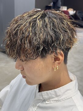 ルアン 大分駅店(ruen) 大分メンズカットマッシュツイストスパイラルパーマmen's眉毛