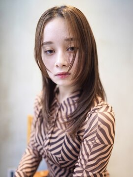 ニコ トウキョウ 渋谷(nico TOKYO) ロングレイヤーカット顔周りレイヤーウルフハッシュカット韓国