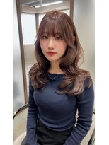 ボタン ハカタ(VOTAN hakata) 【ろみおStyle】チョコレートカラー/前髪/顔周りカット/レイヤー