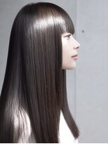 ダル 渋谷/表参道(DAL.)&nbsp;ハッシュカット顔周りカットダークブラウン美髪矯正レイヤー