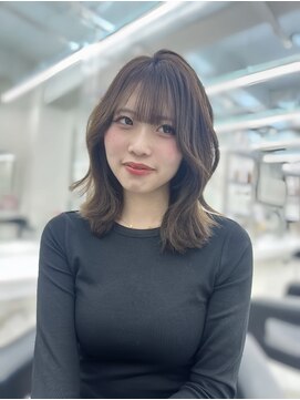 シアター 福岡天神(THEATER) 【藍斗指名限定】オリーブ グレージュ×レイヤーカット