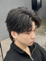 オーバルバイアピッシュ(OVARL by apish) ニュアンスパーマサーフカールシャドウパーマメンズカット
