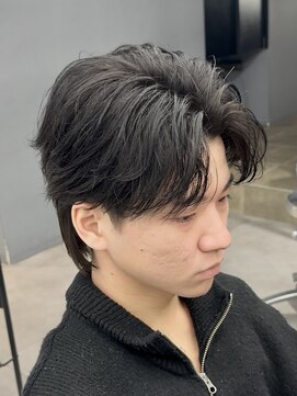 オーバルバイアピッシュ(OVARL by apish) ニュアンスパーマサーフカールシャドウパーマメンズカット