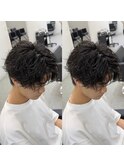シャドウパーマセンターパート