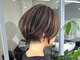 ソウ 奥沢店(Sou)の写真/《ショートヘア×脱白髪染めハイライトの組み合わせが◎》シルエット重視のヘアデザインで上品な印象に*