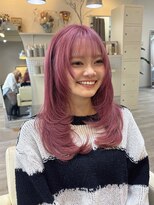 アンドケー 那覇おもろまち店(and K)&nbsp;ブリーチカラー/ピンクバイオレット/ハッシュカット