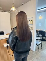 クララジャパン ナベシマ(CLALA JAPAN Nabeshima)&nbsp;縮毛矯正　質感ストレート　髪質改善カラー　顔まわり　ブリーチ