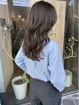 ニコリヘアワークス(nicori hair works) ロング×ショコラグレージュ1