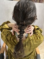 シンス 銀座(since)&nbsp;ヘアセット／ヘアアレンジ/編み下ろしアレンジ/顔まわりカット