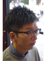 ディスパッチヘアー 甲子園店(DISPATCH HAIR) ツーブロック×メガネがよく似合う大人ショート