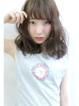 ブラン 天王寺(Blanc) 【Blanc/天王寺】ラフウェーブ＿デジパ＿切りっぱなしボブ