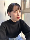 「NUDE」#大人かわいい 小顔 ワイドバング マニッシュショート