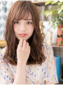 大人かわいいくせ毛風カール&斜めバングa北浦和20代30代40代